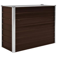 GARTEN-HOCHBEET Braun 100/40/77 Cm Verzinkter Stahl - Braun, Metall (100/77/40cm) - vidaXL