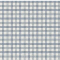 TAPETE Karomuster 53 cm x 10 m - Blau, Papier (53/1000cm) - Sanders & Sanders