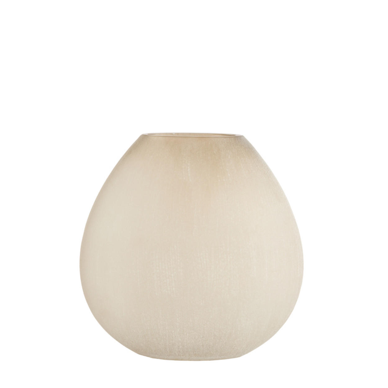 VASE Santino - Braun - 43/16/43 cm - Braun, Glas (43cm) - Light & Living