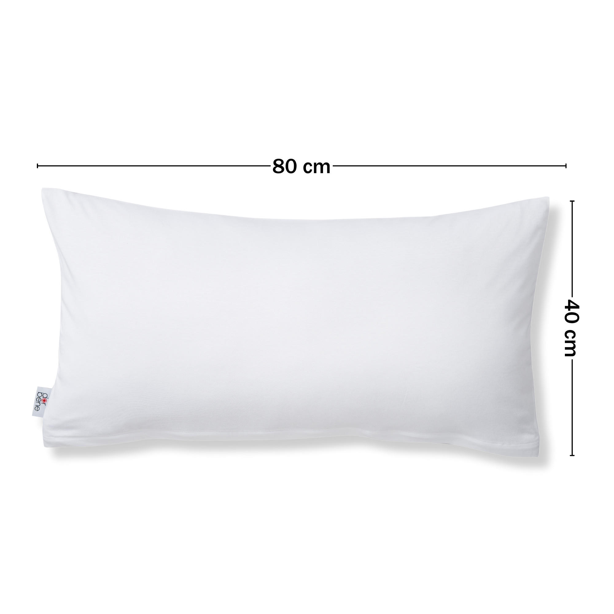 KISSENBEZUG Soft Jersey 2er-Set 40/80 cm - Weiß, Naturmaterialien (40/80cm) - DarBene