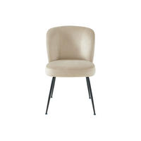 STUHL - 52 cm x 67.5 cm - Samt, Stoff - Beige - POLPONA - Beige, Textil (52/79/67.5cm) - Vente-Unique