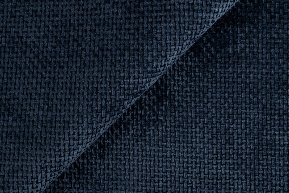 2-SITZER-SOFA Harmony Marineblau Chenille - Schwarz/Dunkelblau, Holz/Textil (140/85/100cm) - S-Style Möbel