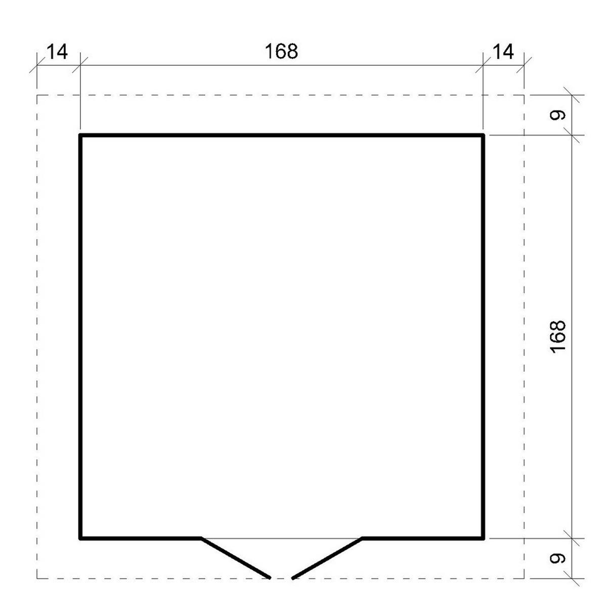 DREVENÝ záhradný domček 2,82 m² TIMBELA M320C+M320G - béžová, drevo (180/224/186cm) - Timbela