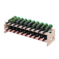 WEINREGAL VINOTECA FLEX PRO HxBxT 23x103x28cm 20 Flaschen auf 2 Ebenen Natur unbehandelt - Naturfarben, Holz (103/23/28cm) - PROREGAL