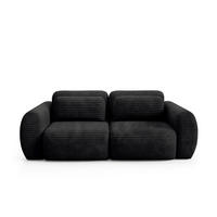 SCHLAFSOFA mit Bettkasten Schwarz - Schwarz, Holz/Holzwerkstoff (266/95/110cm) - Furnisell