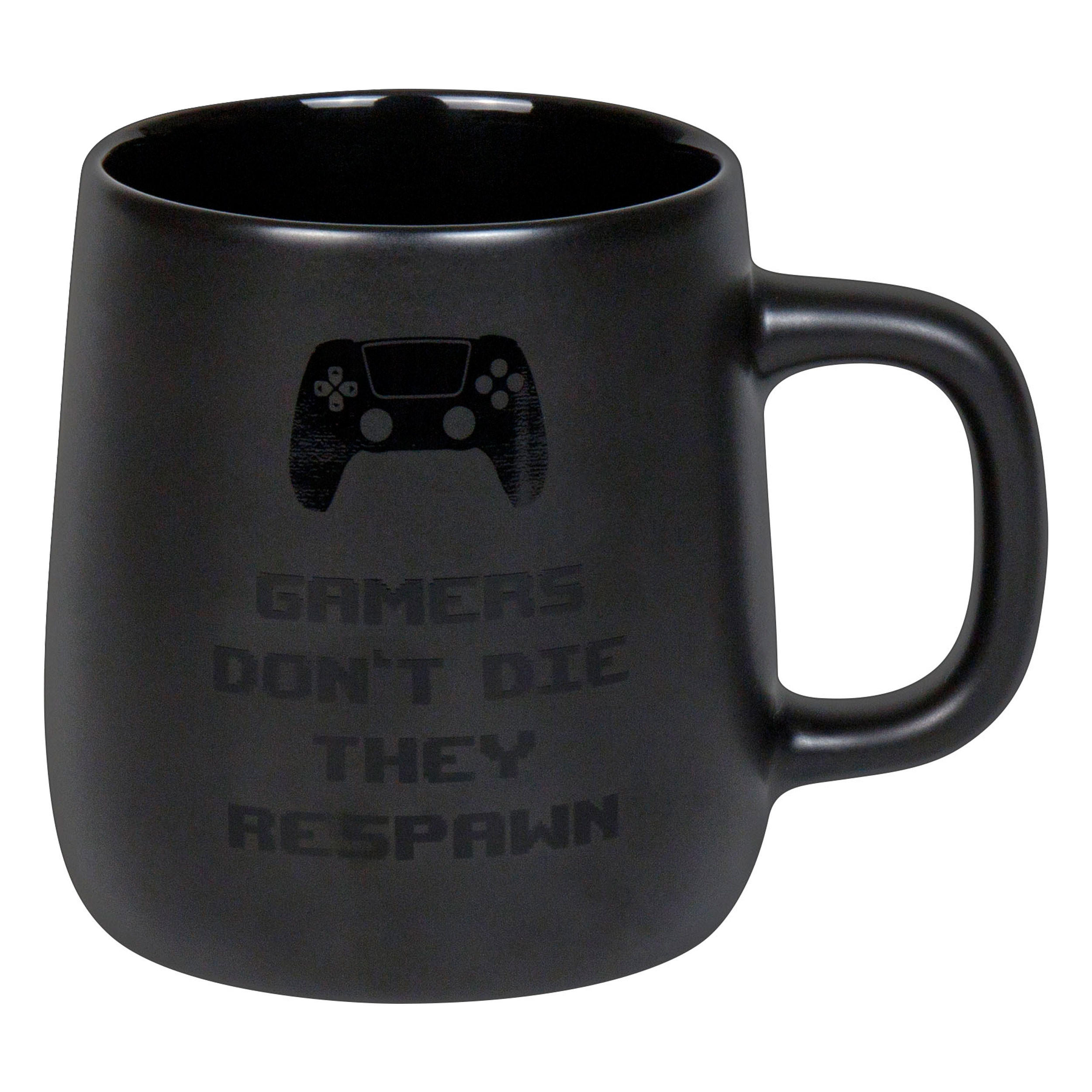 KAFFEEBECHER Gamers dont die - Naturfarben, Keramik (0.4L) - Könitz