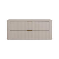 BADEZIMMERSCHRANK, Kaschmir + Goldener Griff, 41,5 x 120 x 51,7 cm - Kaschmir/Goldfarben, Holzwerkstoff/Kunststoff (120/51.7/41.5cm) - 3XE LIVING