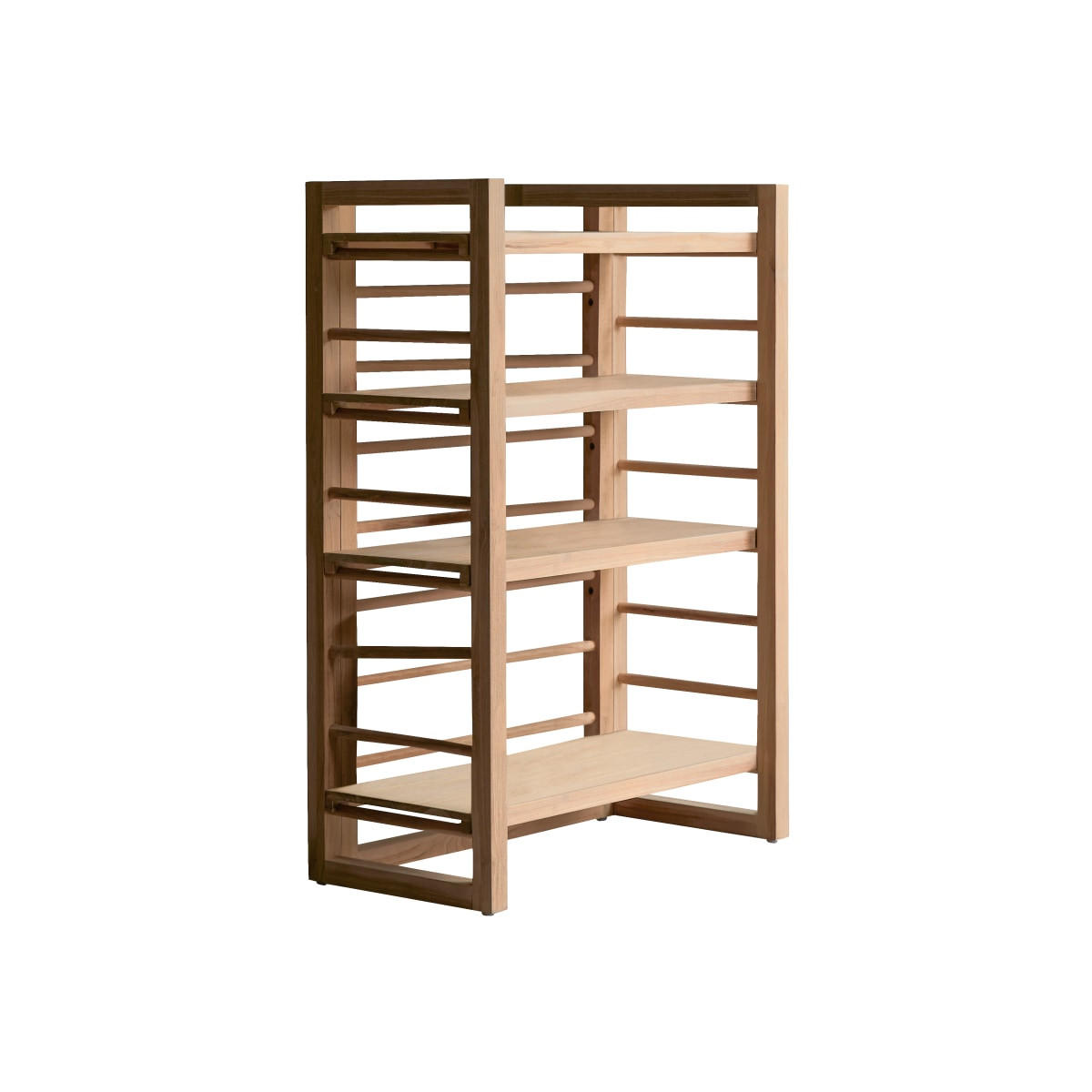 BÜCHERREGAL Sera Natur aus Teak - Naturfarben, Holz (80/115/40cm) - Tikamoon