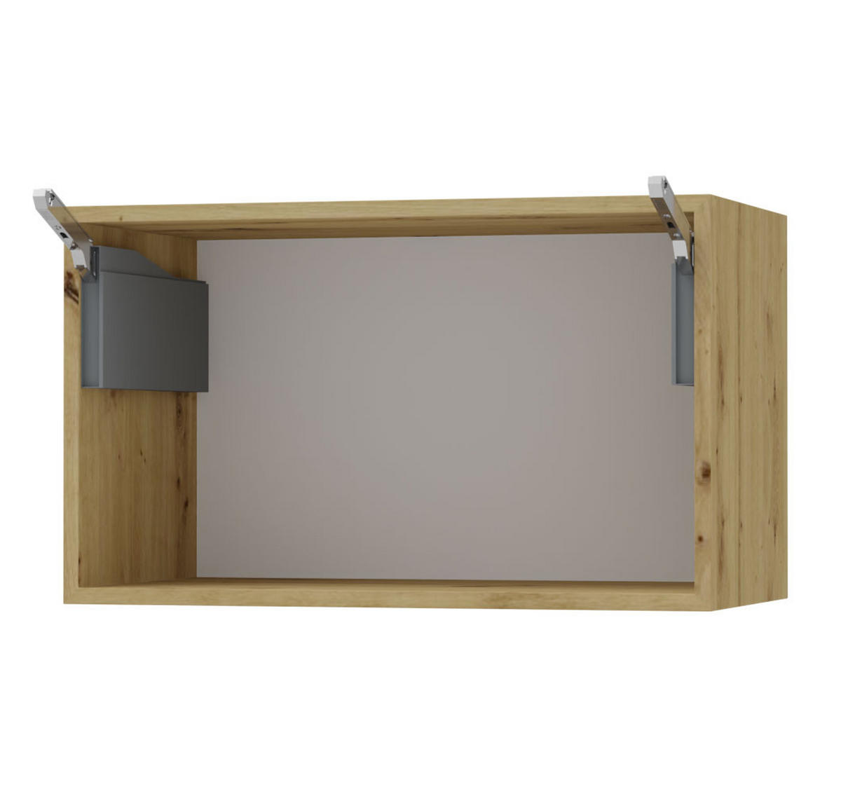 KLAPPHÄNGESCHRANK Kvantum W4BS/60-AV Graphit Matt / Schwarz Matt 60 / 32,5 / 36cm - Schwarz/Graphitfarben, Holz/Holzwerkstoff (60/36/32.5cm) - Feldmann-Wohnen