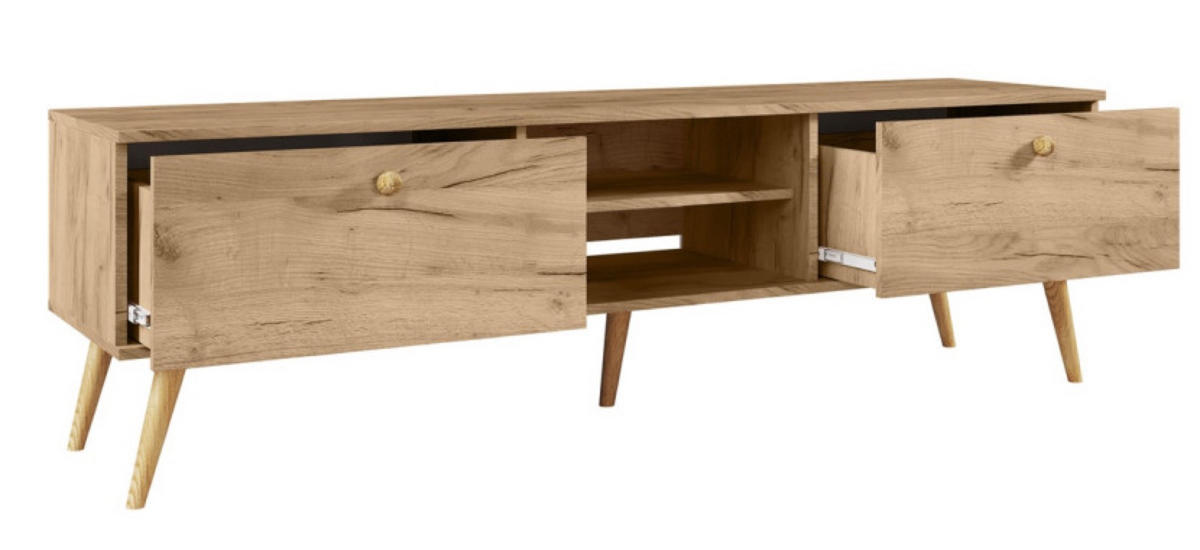 TV-LOWBOARD Golden Craft Eiche Boho - Multicolor, Holzwerkstoff (170/50/42cm) - Sepro Meble