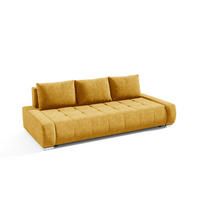 SCHLAFSOFA Vogar In Aston - Gelb, Holzwerkstoff/Textil (240/85/110cm) - Fun Möbel