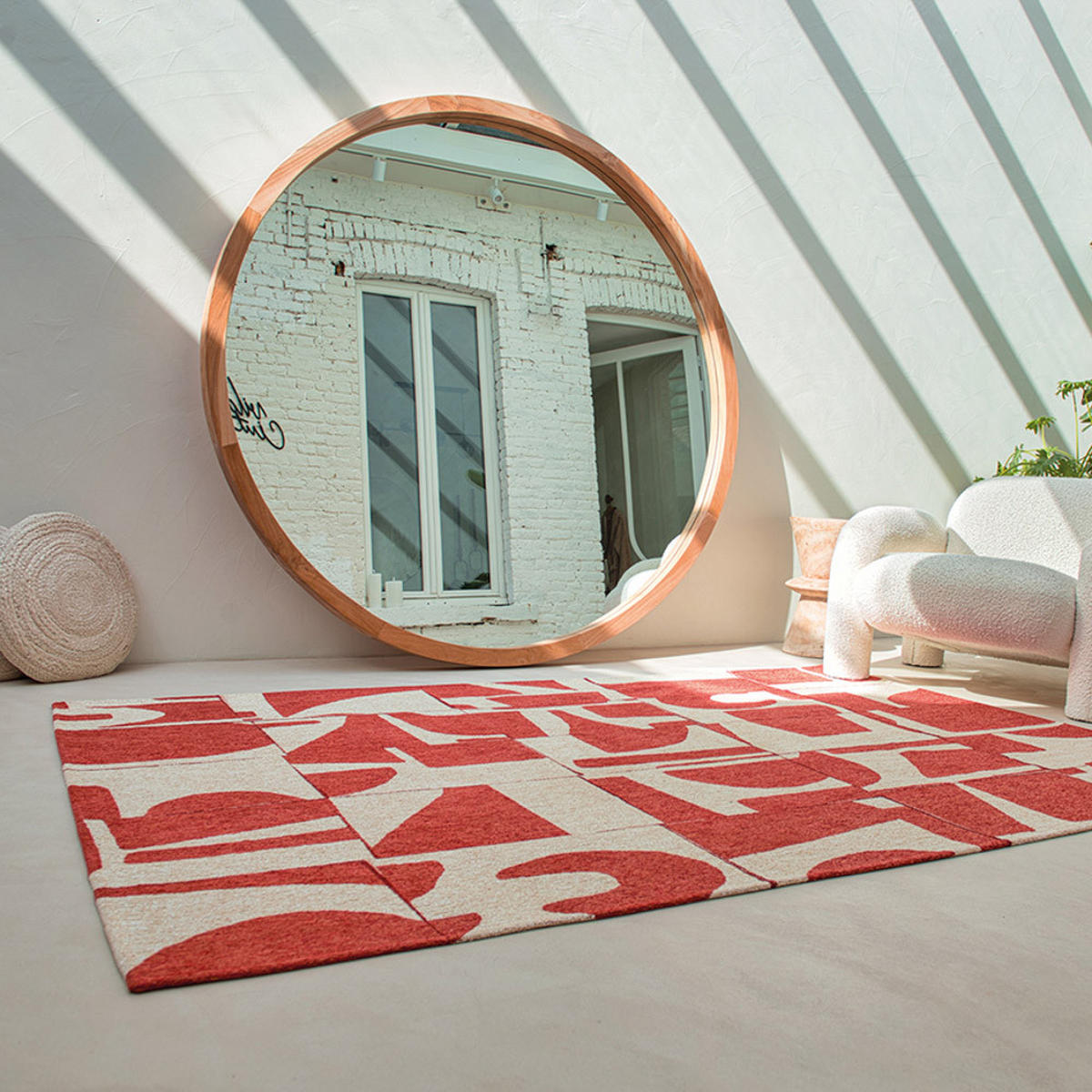 TEPPICH Rust Craft Papercut 240/340 cm - Rot, Kunststoff/Textil (240/340cm) - Louis De Poortere
