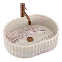 AUFSATZWASCHBECKEN Rea Margaret Gio - Beige, Kunststoff (35.5/15.5/49.5cm) - REA