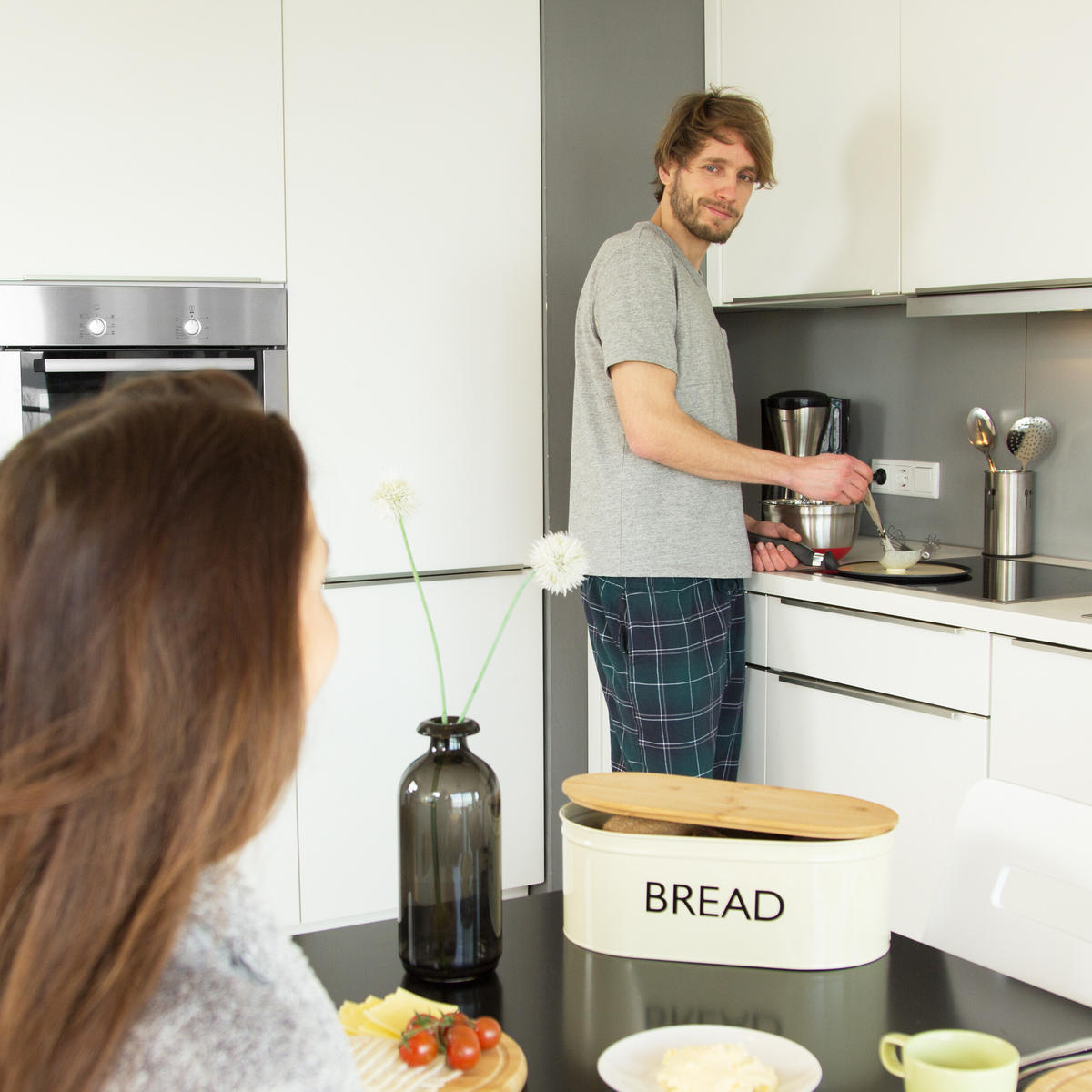 CRÊPEPFANNE - Schwarz, Holz/Kunststoff (25/45/9cm) - Relaxdays