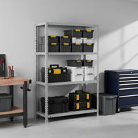 SCHRAUBREGAL PANDA MID | HxBxT 150x100x30cm | 4 Fachböden | Fachlast 75kg | Grau - Grau, Metall (100/150/30cm) - PROREGAL