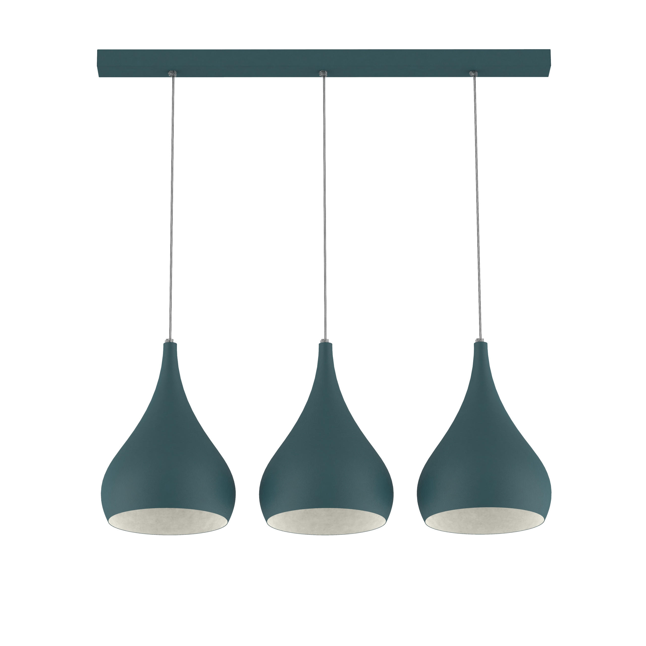 HÄNGELEUCHTE - Blau, Metall (55/25/55cm) - Lumicom