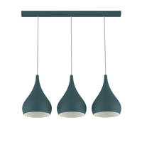 HÄNGELEUCHTE - Blau, Metall (55/25/55cm) - Lumicom