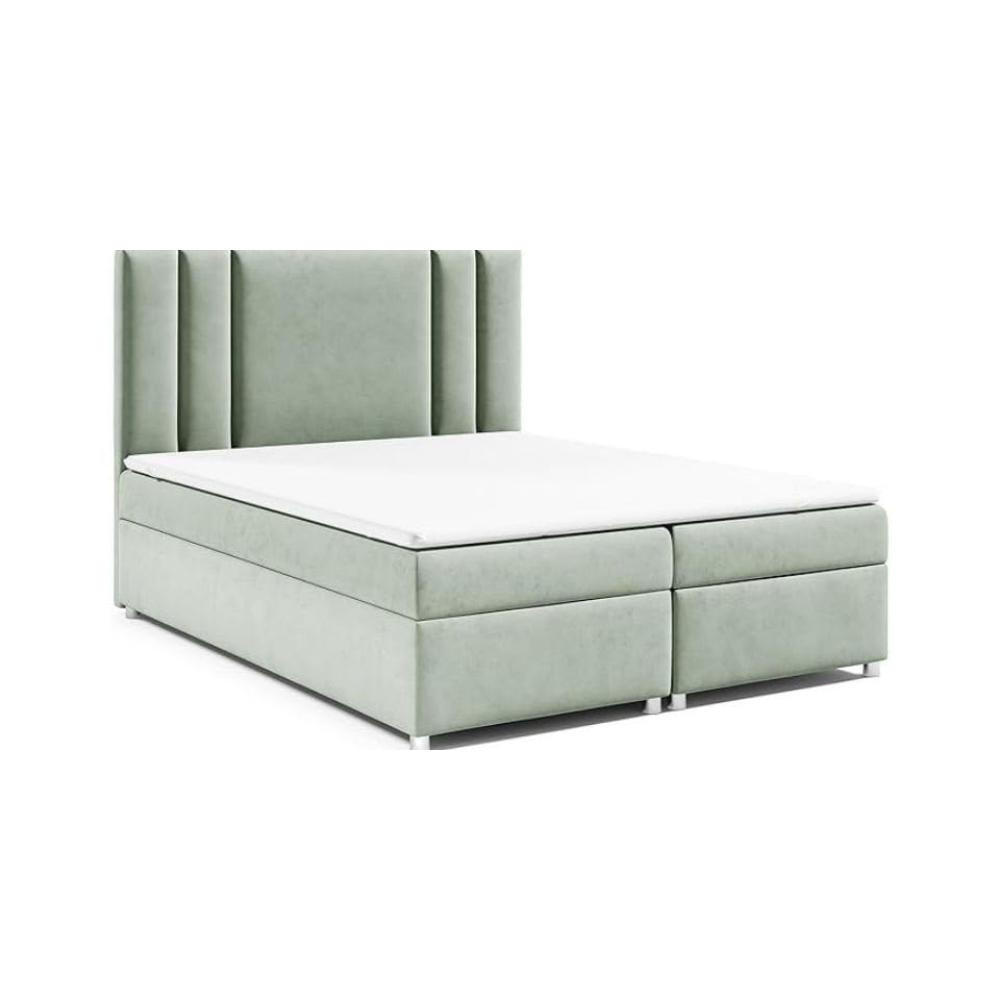 BOXBETT mit Bettkasten Trinity K-8 Bonellfederkern inkl. Topper - Mintgrün, Holz/Holzwerkstoff (160/200cm) - Best For Home