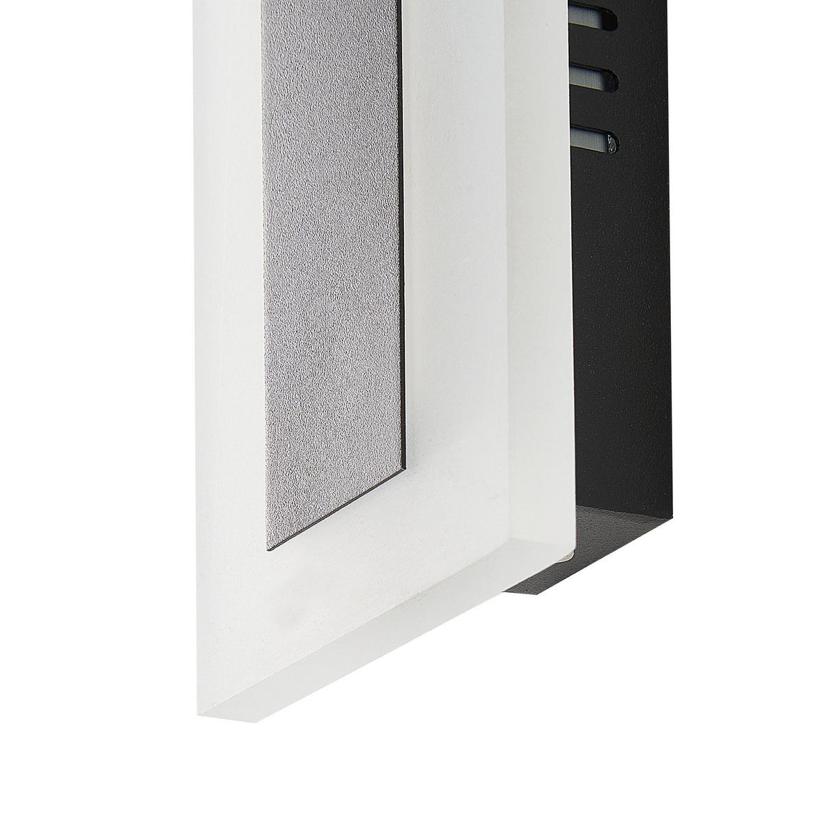 AUSSENWANDLEUCHTE Savane 4/9/80 cm - Schwarz, Metall (9/80/4cm) - Beliani