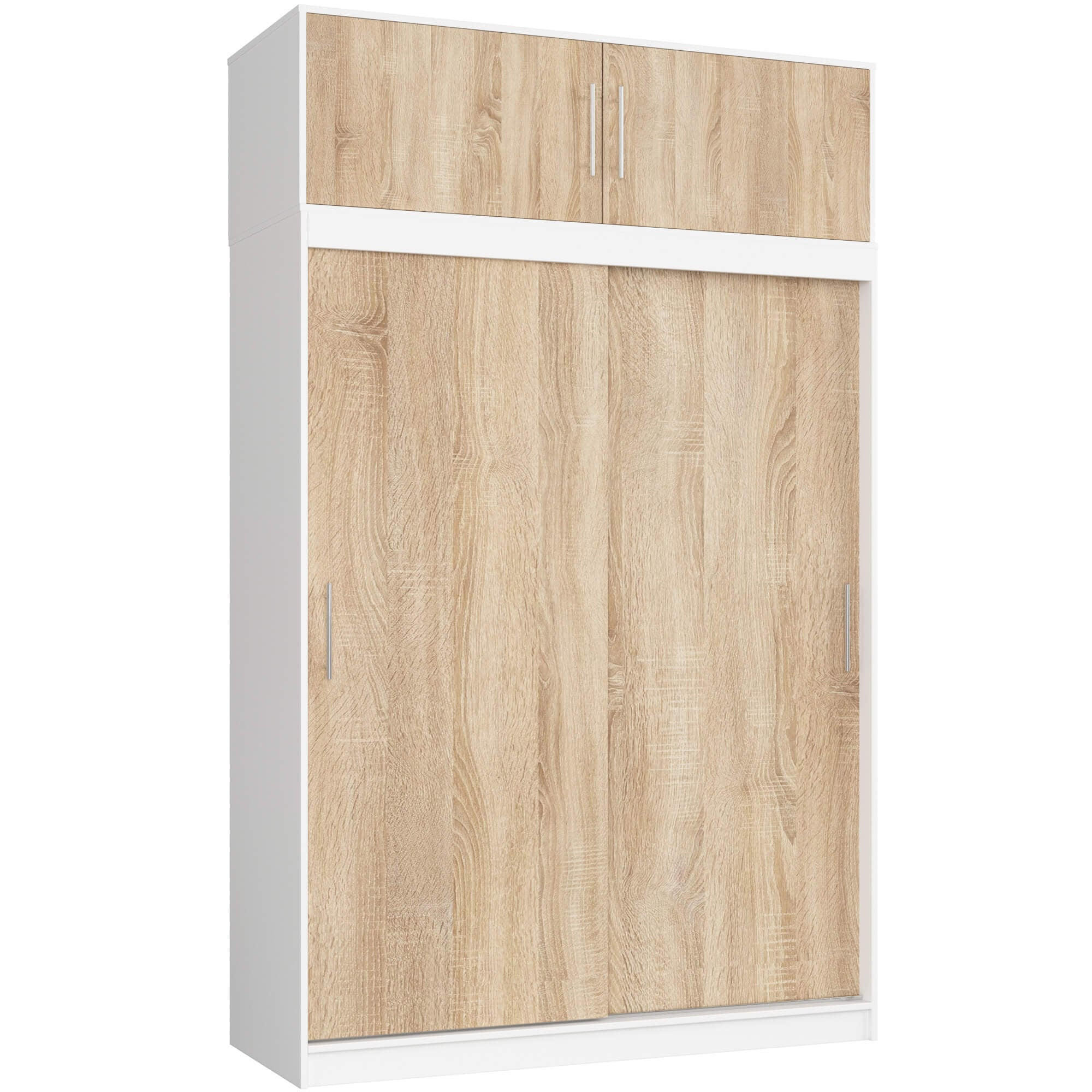 SKRÍŇ Biela, dub Sonoma 245/150/60 - biela, kompozitné drevo (150/245/60cm) - RAUMHIRSCH FURNITURE