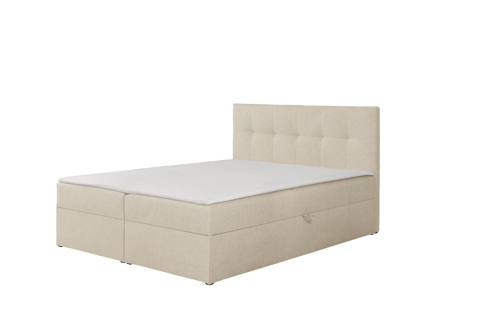 BOXBETT Toronto 180x200 Bonell-Matratze H3 und Topper - Silberfarben/Creme, Holz/Holzwerkstoff (180/200cm) - Ravio
