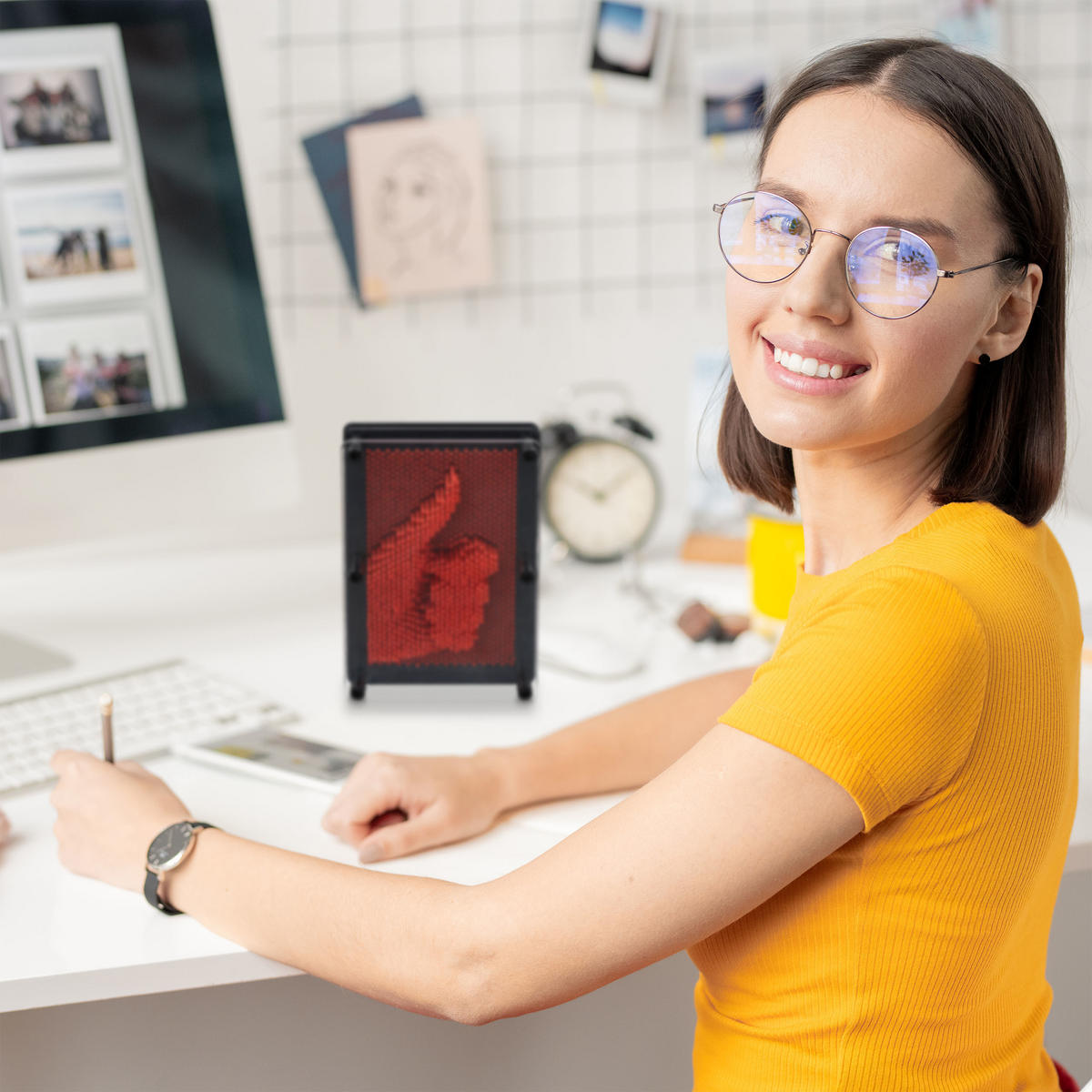 3D-NAGELBILD - Multicolor, Kunststoff (13/18/7.5cm) - Relaxdays