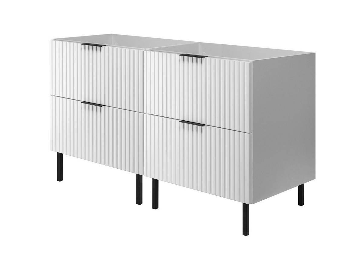 WASCHBECKUNTERSCHRANK FLOW Weiß matt 120/57/46 cm - Weiß, Holzwerkstoff (120/57/46cm) - Rodan