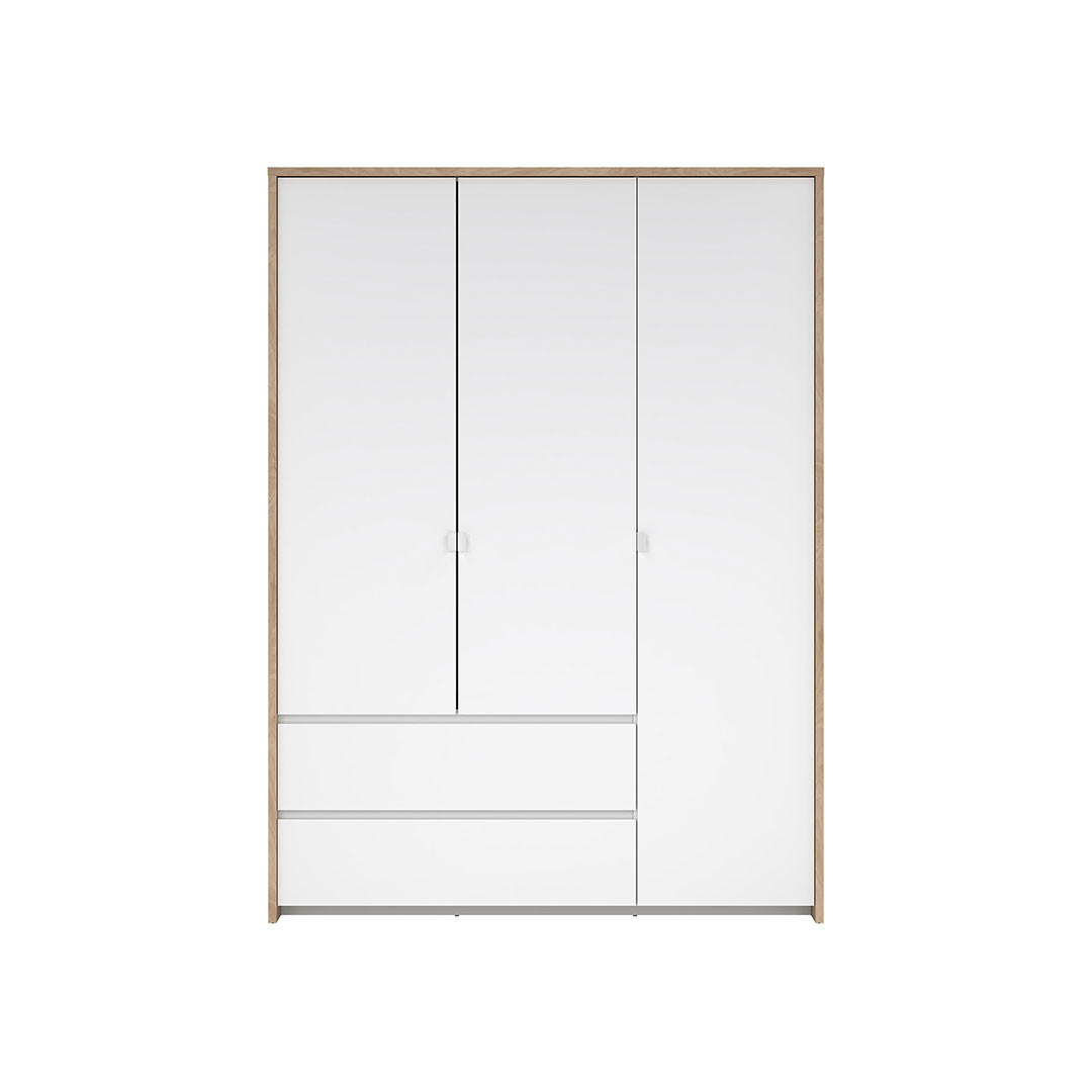 KLEIDERSCHRANK, Next, Weiß, Holzwerkstoff, 149 x 58 x 203 cm - Weiß, Holzwerkstoff (149/203/58cm) - ebuy24