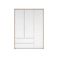 KLEIDERSCHRANK, Next, Weiß, Holzwerkstoff, 149 x 58 x 203 cm - Weiß, Holzwerkstoff (149/203/58cm) - ebuy24