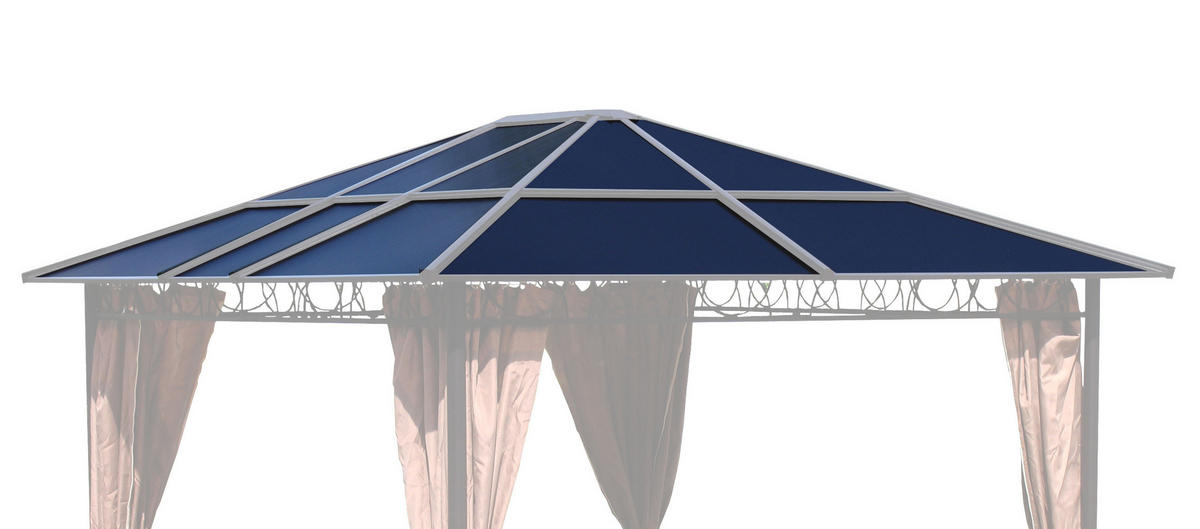 ERSATZDACH Hardtop Pavillon 3x3,6m - Transparent/Braun, Kunststoff (300/1/360cm) - QUICK STAR