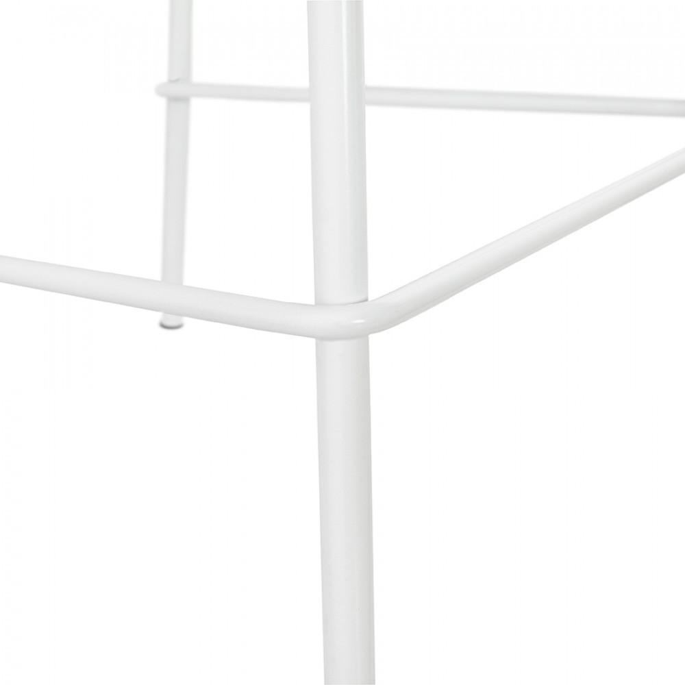 BARHOCKER Weiß 41.5x86.5x42cm - Weiß, Kunststoff/Metall (41.5/86.5/42cm) - AlterEgo