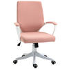 BÜROSTUHL, Polyester, Nylon, Rosa+Weiß - Hellrosa, Kunststoff (69/100/62cm) - Vinsetto