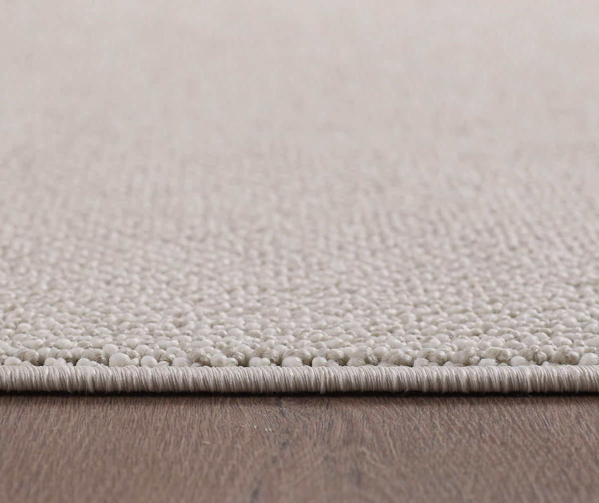 TEPPICH Kurzflor Flachgewebe Uni-Design Polypropylen Wohnzimmer Creme Rechteckig 60x100 - Creme, Textil (60/100cm) - KADIMA DESIGN