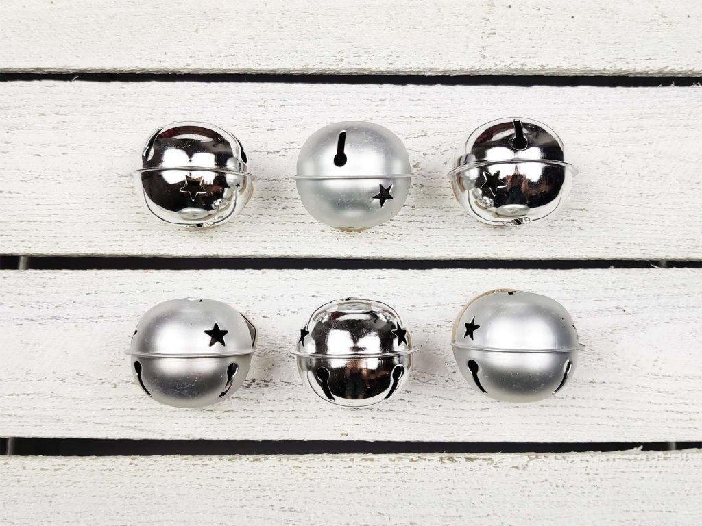 Laalu Weihnachtsornamente Silber 6x6x6 cm