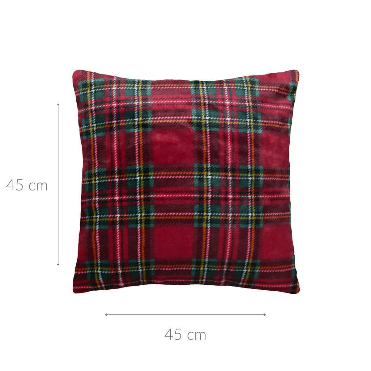 WEIHNACHTSKISSEN Klaus 45/45 cm - Rot, Textil (45/45cm)