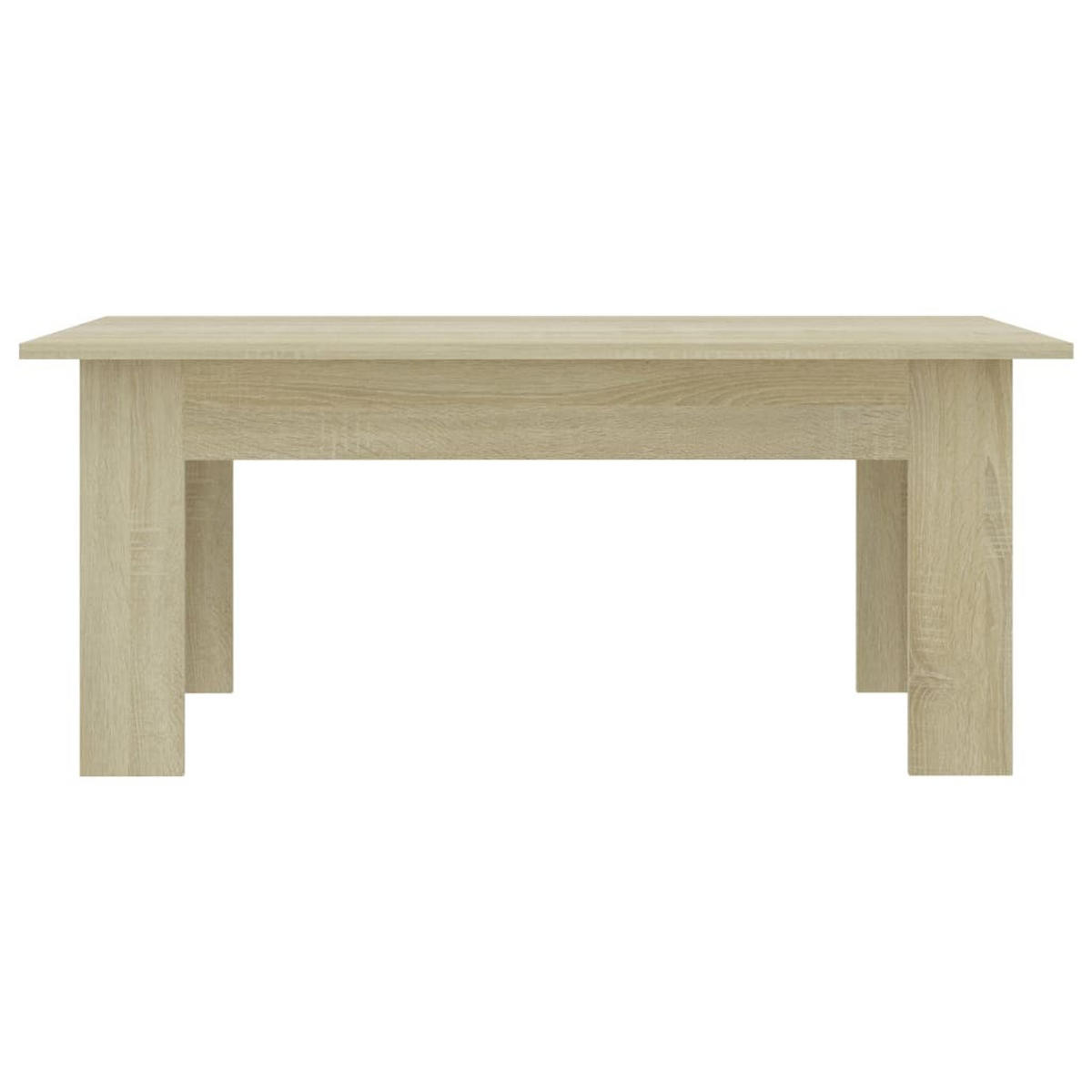 COUCHTISCH Sonoma-Eiche 100x60x42 cm Holzwerkstoff - Hellbraun, Holzwerkstoff (60/100/42cm) - furnicato