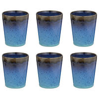 LATTE MACCHIATO GLAS (6er-Set) Artisan 320 ml - Blau, Keramik (0.32L) - Butlers