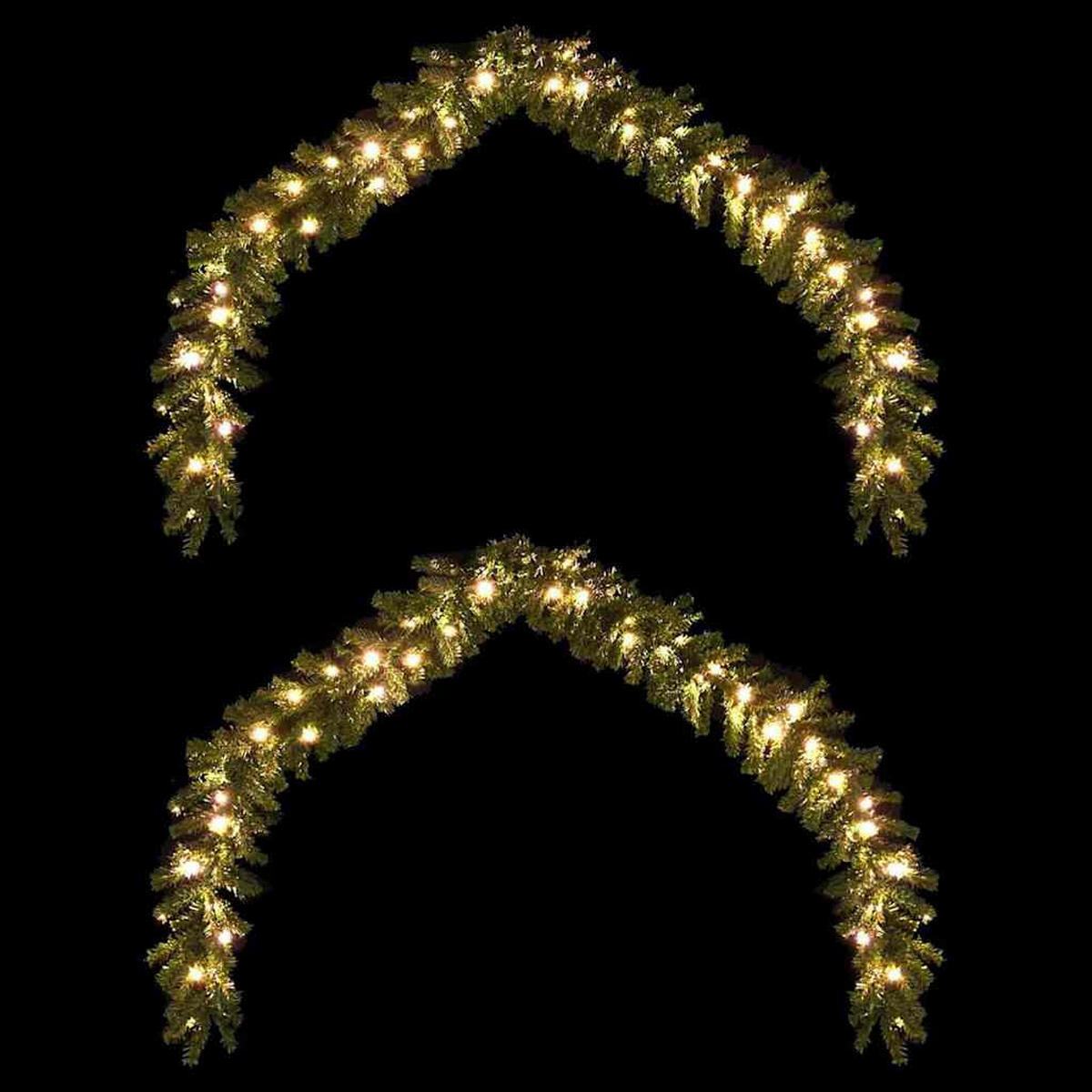 WEIHNACHTSGIRLANDE 2000/24 Cm Grün Kunststoff - Grün, Kunststoff (2000cm) - vidaXL