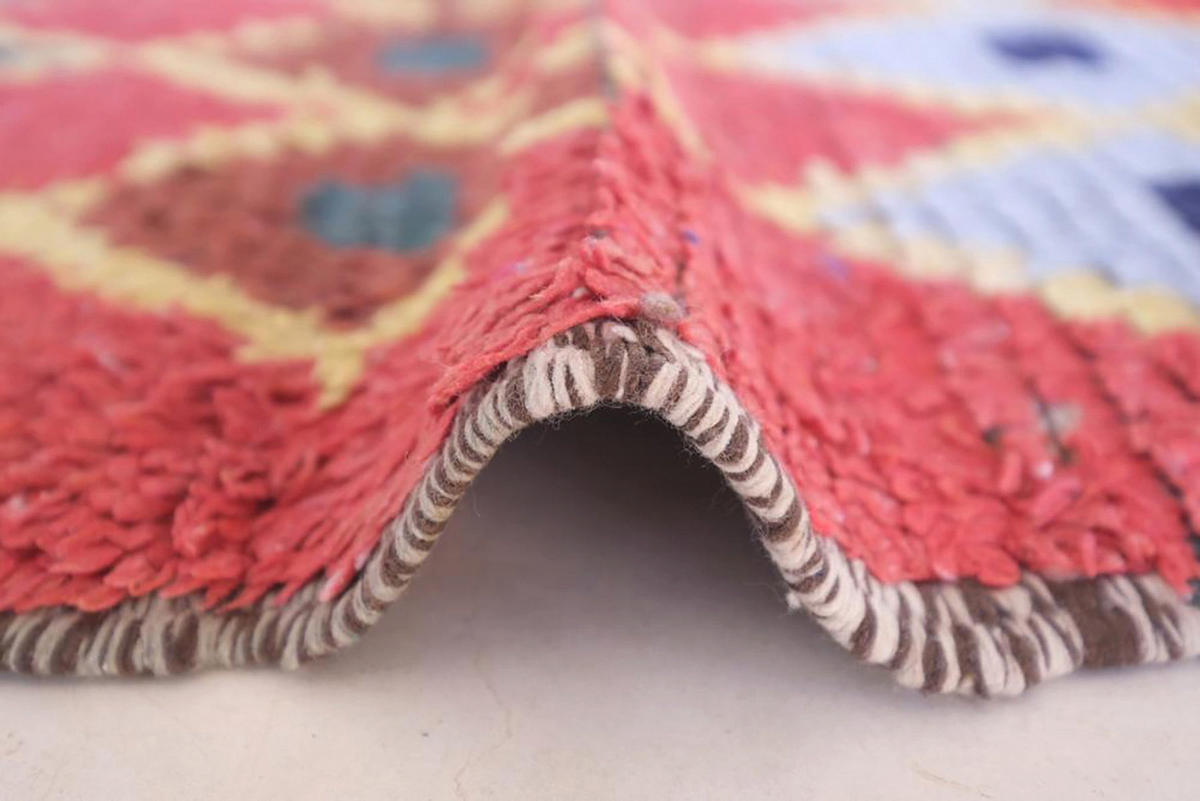 BERBERTEPPICH aus reiner Wolle 81x 352 cm - Rot, Naturmaterialien (81/352cm) - AFK Living