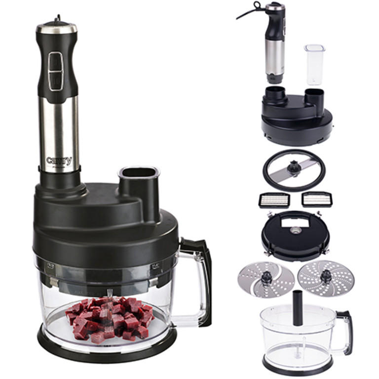 STABMIXER CR4623 Edelstahl 1000W Set - Schwarz, Kunststoff (25.5/29/35cm) - camry