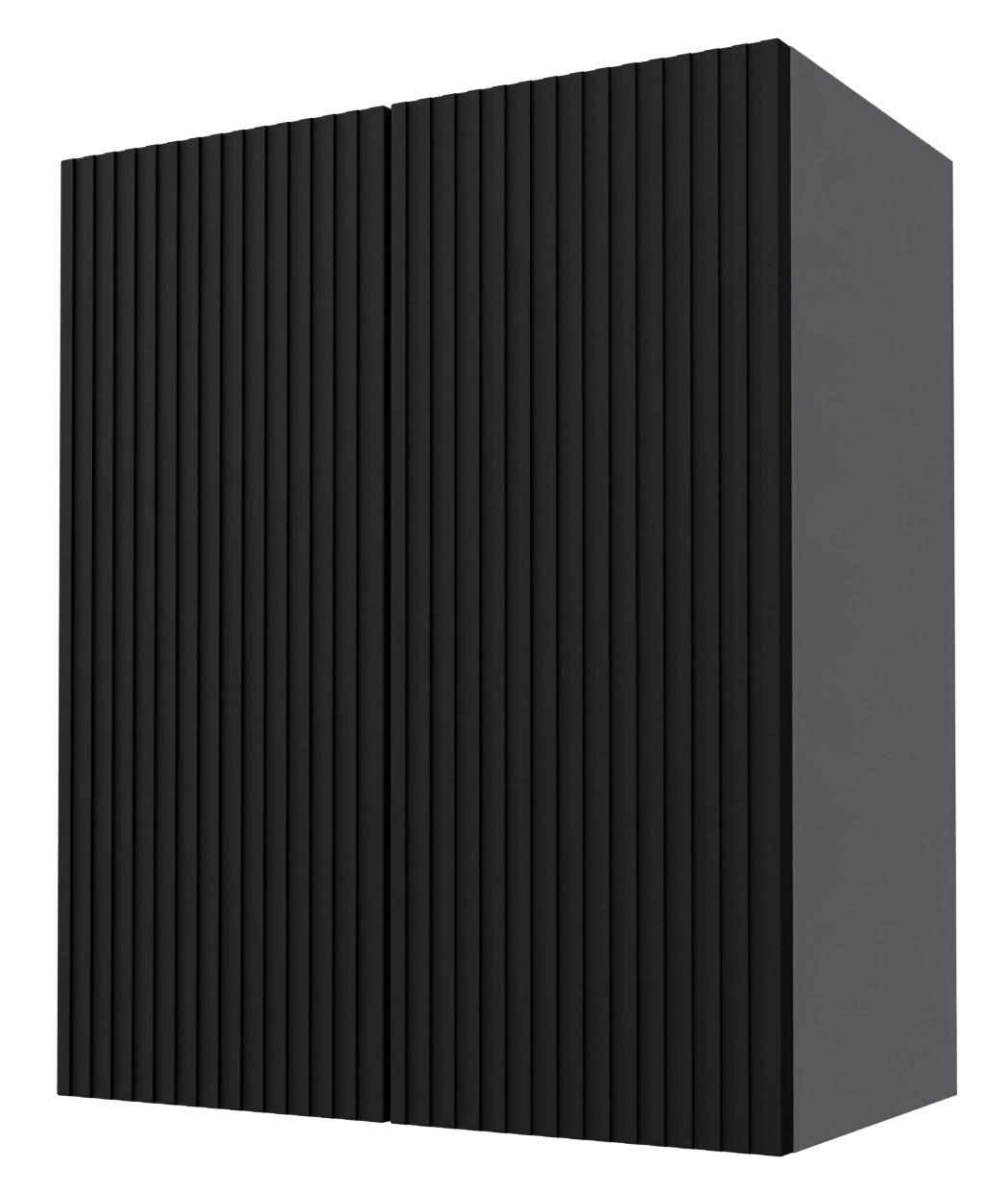 KÜCHENHÄNGESCHRANK Lamello W3/60 Schwarz Matt / Grau 60 / 32,5 / 72cm - Schwarz/Grau, Holz/Holzwerkstoff (60/72/32.5cm) - Feldmann-Wohnen