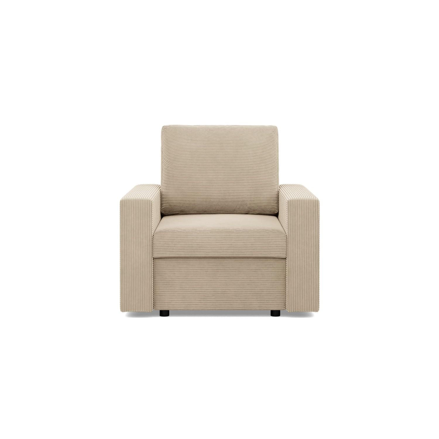 LOUNGESESSEL NEO, BONELL, Cord - Beige - Beige, Textil (83/92/92cm) - Mebligo