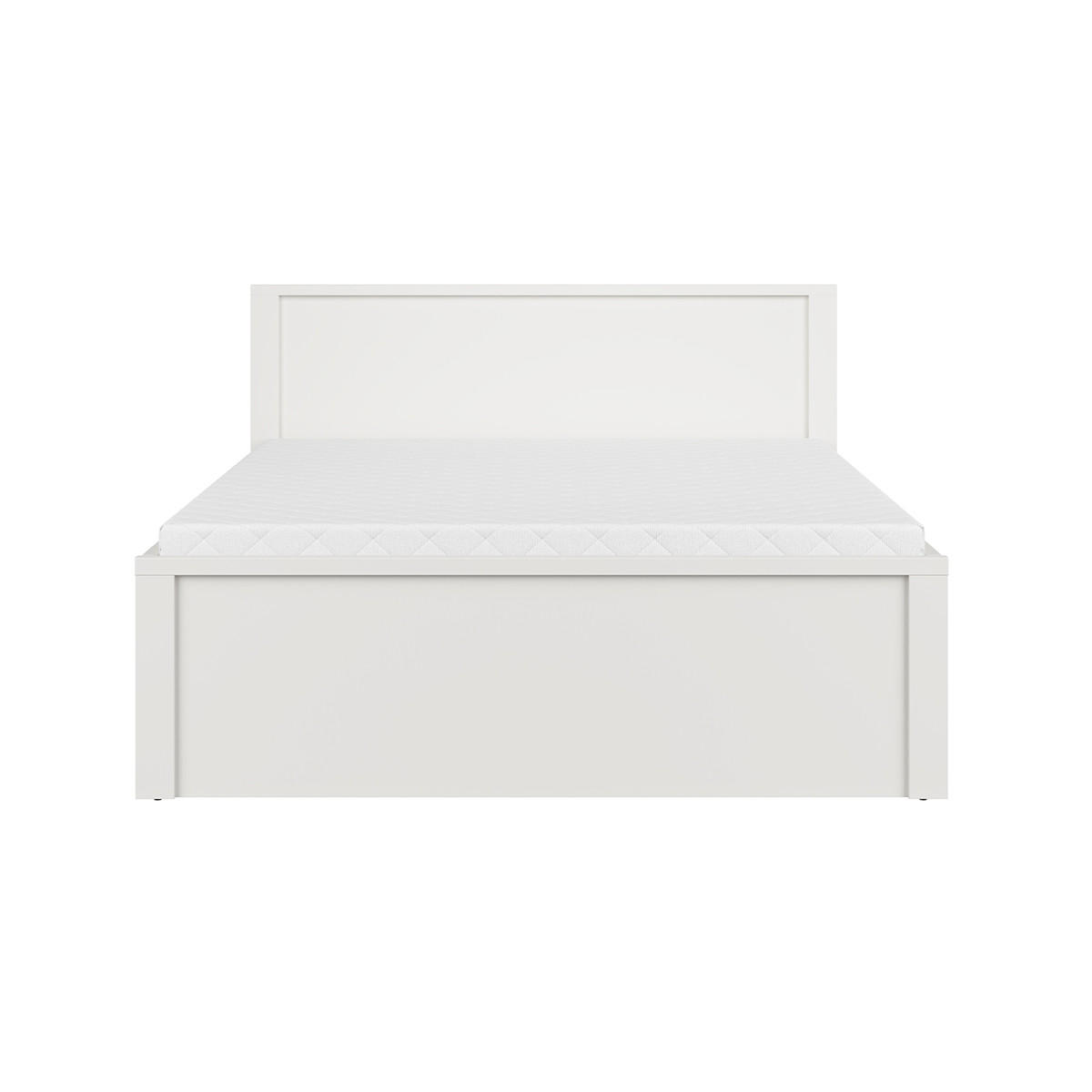 BETT 160/200 Soren Weiß matt - Weiß, Holzwerkstoff (160/200cm) - Petits-meubles