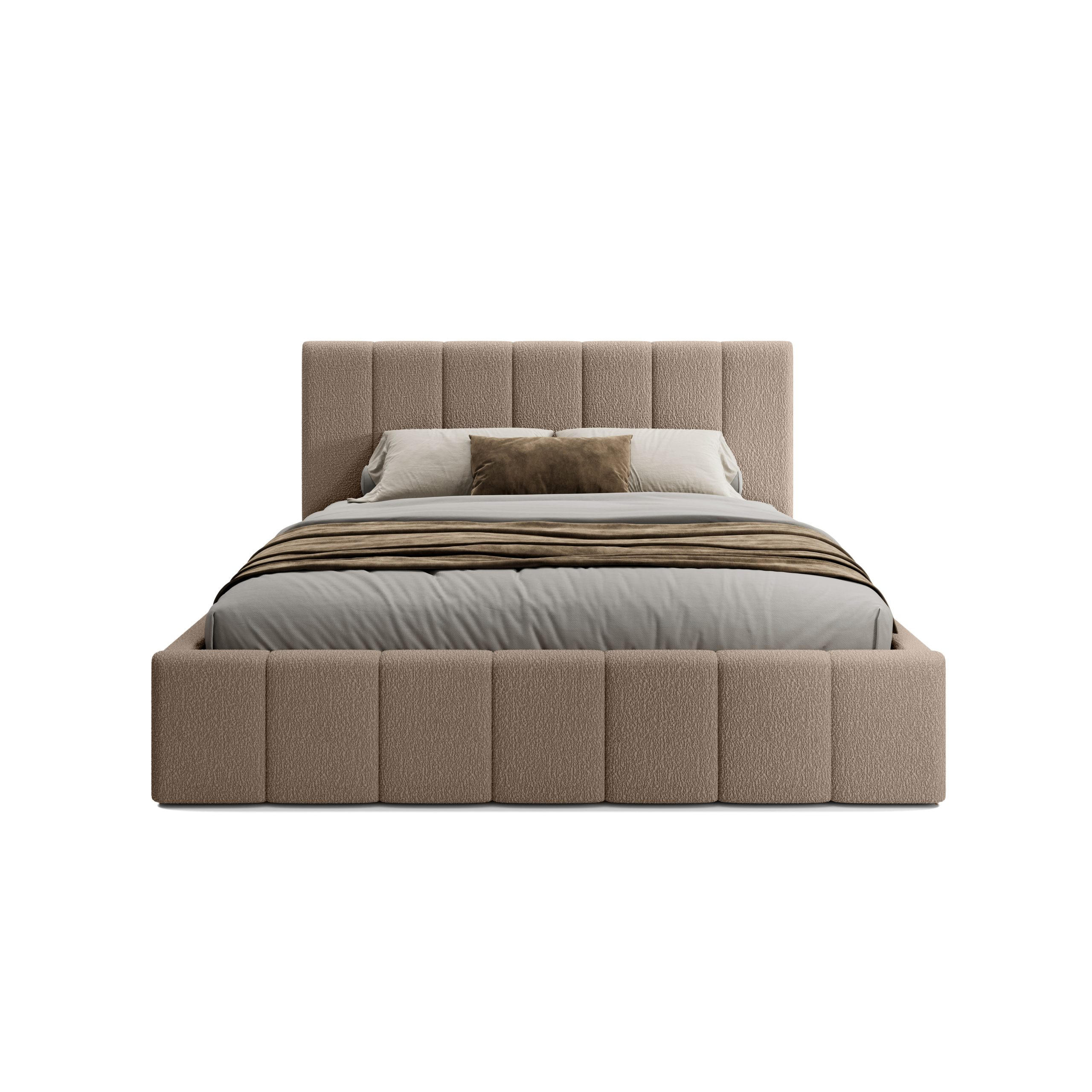 POLSTERBETT Doppelbett Handorf 120x200 cm Braun - Braun, Textil (120/200cm) - Fedve