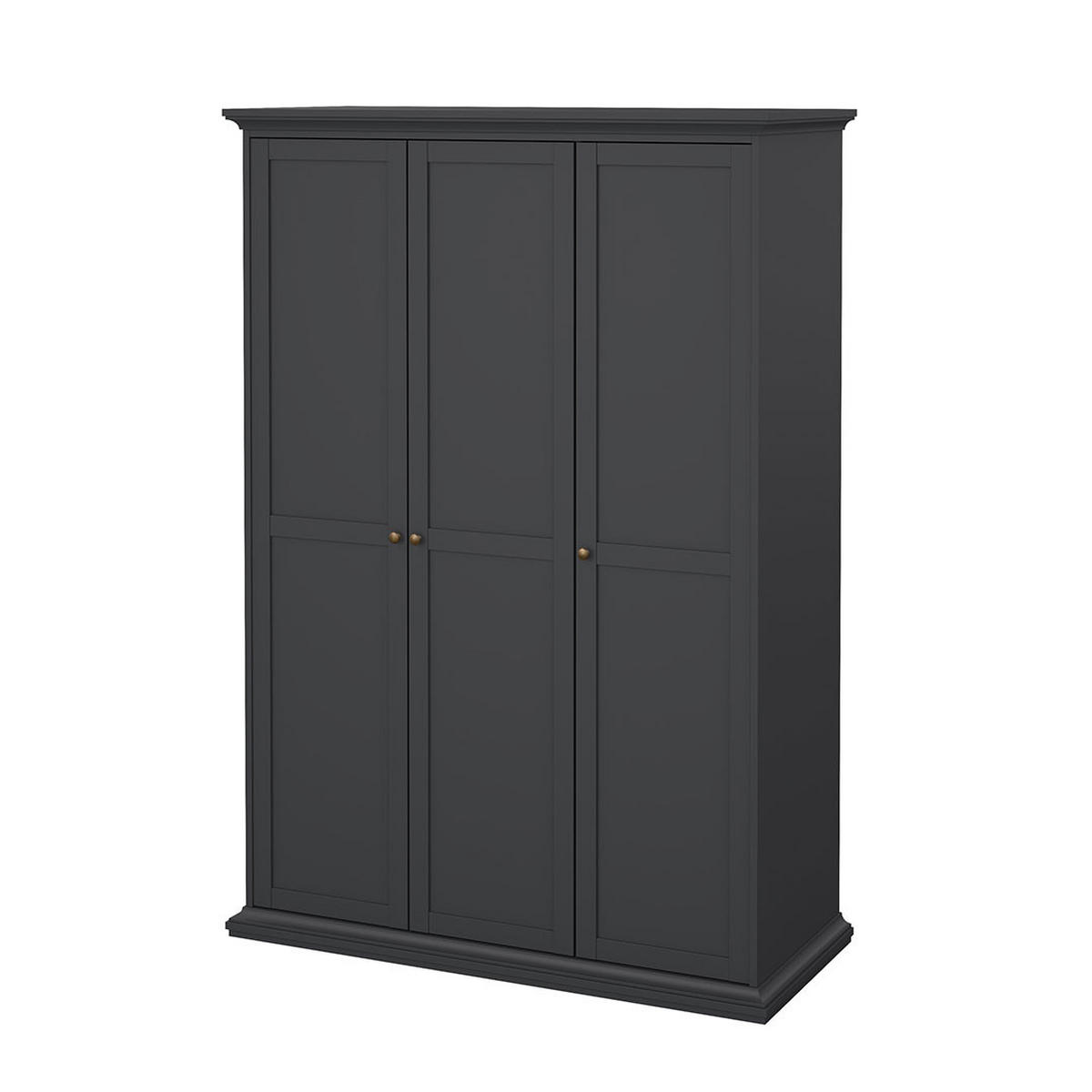 GARDEROBENSCHRANK mattgrau - Grau, Holzwerkstoff (139/201/60cm) - ebuy24