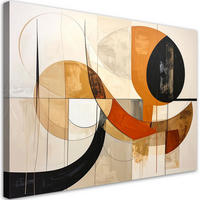 LEINWANDBILD Abstraktion 120x80cm - Beige, Textil (120/80cm) - Feeby