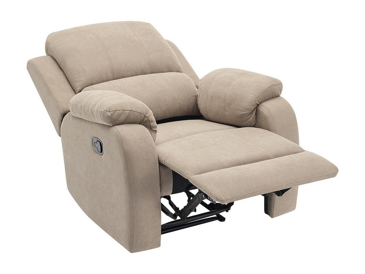 RELAXSESSEL - 1 Person - stoff - taupe Brody - Taupe, Textil (87/99/98cm) - Vente-Unique