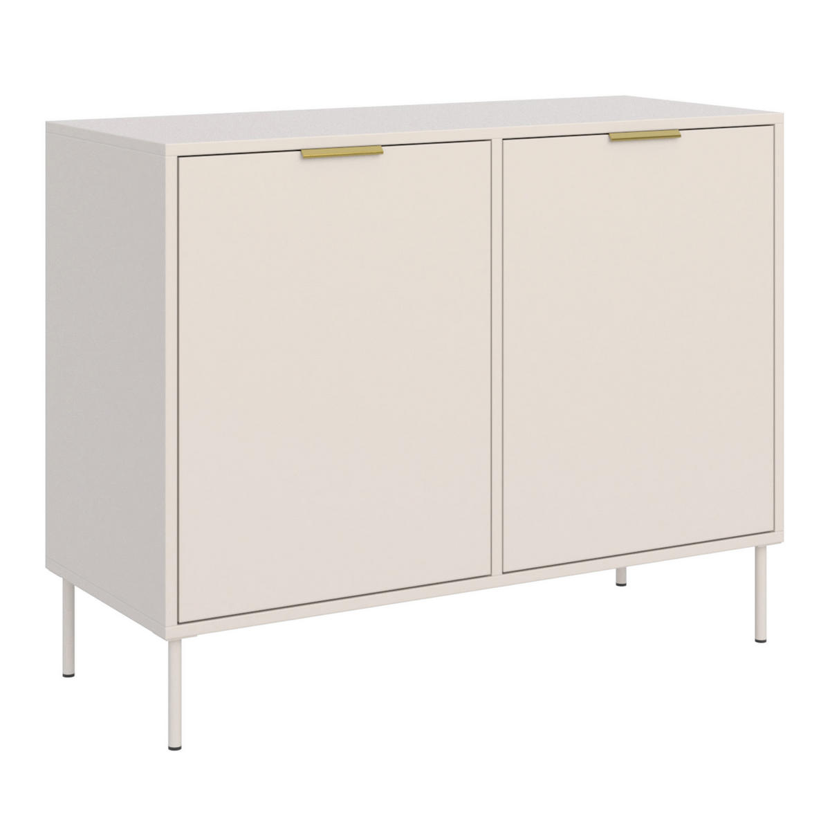 SIDEBOARD Vena Kaschmir 100 cm - Kaschmir/Goldfarben, Holzwerkstoff/Kunststoff (100.6/86/40cm) - Selsey