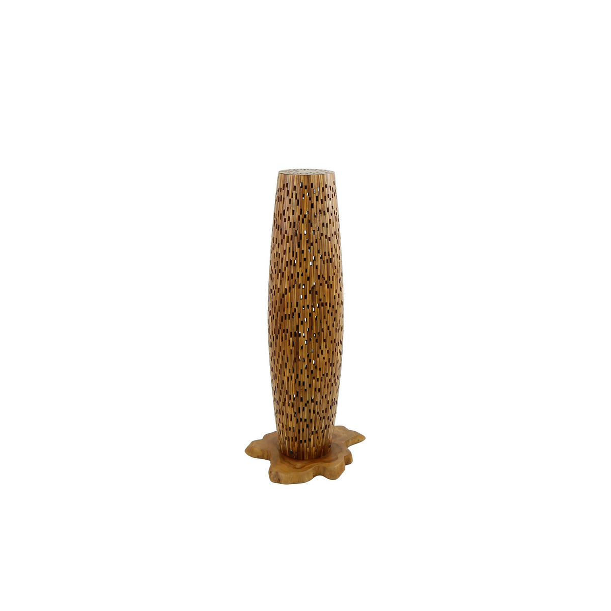 STEHLEUCHTE Balken Braun 40/40/ 104 cm - Braun, Holz (40/40/104cm) - Hoyz Collection