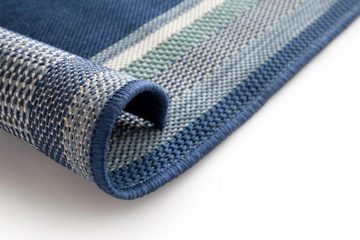 TEPPICH In- Outdoor, fleckenresistent blau - Blau, Textil (80/150cm) - AFK Living